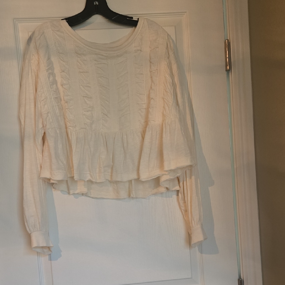 NWOT Pilcro 100% Cotton Textured Top